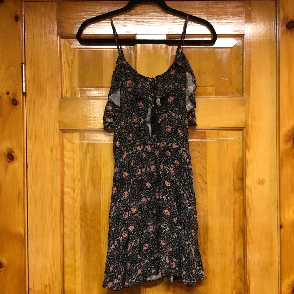 Flowy off the shoulder patterned summer dress